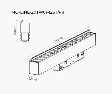 Wykres dystrybucji światła MQ-Line