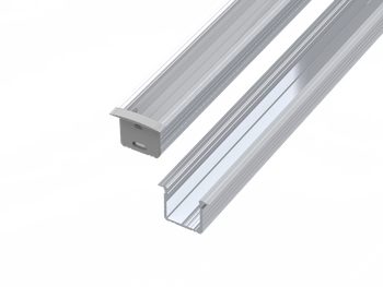 AL12-GLG3-RW-4150, Wpuszczany profil ALU surowy 15x16mm 4150mm GROOVE raw alu