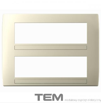 RAMKA OZDOBNA SOFT 2x7M BEŻ-POŁYSK OS72IW