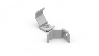 AL12-GLC2-LW-MB-p, uchwyt plastikowy biały do GLC2