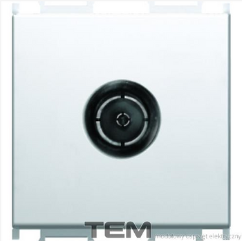 GNIAZDO ANTENOWE PODSTAWOWE 2M SREBRNY-MAT KM29ES