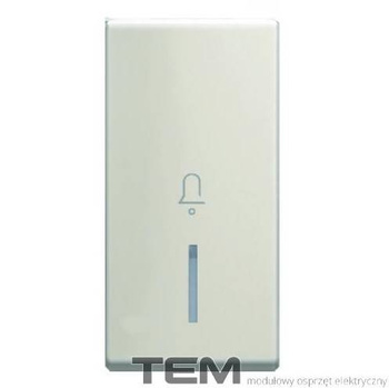 KLAWISZ 1M BEŻ-POŁYSK PODŚWIETLANY + DRUK 01, TM11IWIN01