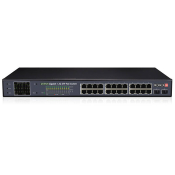 Switch PoE 24-portowy POES-24370GCL+2SFP