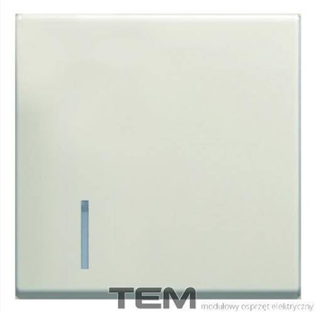 KLAWISZ 2M BEŻ-POŁYSK PODŚWIETLANY TM12IWIN