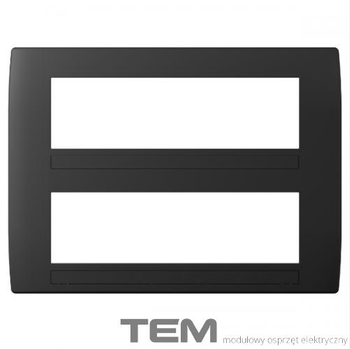 RAMKA OZDOBNA SOFT 2x7M CZARNY-MAT OS72SB