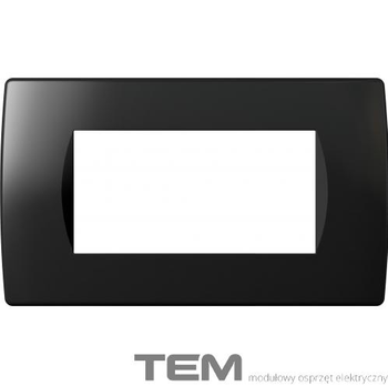RAMKA OZDOBNA SERII SOFT 4M CZARNY-POŁYSK OS40NB