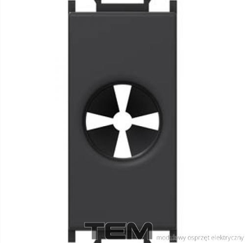 WYPUST 1M CZARNY-MAT TM31SB