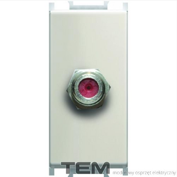 GNIAZDO ANTENOWE SAT PODSTAWOWE 1M BEŻ-POŁYSK KM15IW