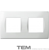 RAMKA OZDOBNA SERII SOFT 2x2M BIAŁY-POŁYSK OS24PW