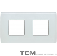 RAMKA SZKLANA SERII PURE 2X2M LODOWA BIEL OP24GW
