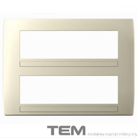 RAMKA OZDOBNA SOFT 2x7M BEŻ-POŁYSK OS72IW