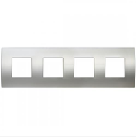 RAMKA METALOWA SERII PURE 4x2M SATYNOWE SREBRO OP28MS