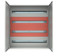 Zestaw rozdzielnica + maskownice + segmenty DIN i-Future w kolorze Ampio wysokość standard. szerokość standard. szara. E.MS-H20-W20-D20-7035-00