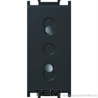 GNIAZDO EURO 1M CZARNY-MAT VM20SB