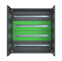 Zestaw rozdzielnica + maskownice + segmenty DIN i-Future w kolorze Loxone wysokość standard. szerokość standard. antracyt. E.MS-H20-W20-D20-7016-00