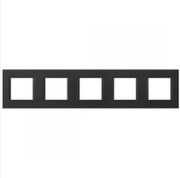 RAMKA OZDOBNA SERII LINE 5x2M CZARNY-MAT OL29SB