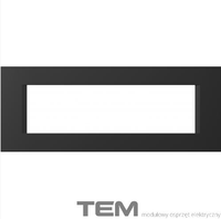 RAMKA OZDOBNA SERII LINE 7M CZARNY-MAT OL70SB