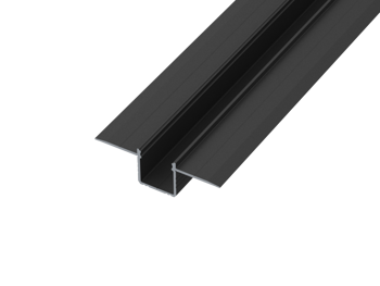 AL12-GLG5-LB-1000, Architektoniczny podtynkowy profil ALU czarny lakier 12,5x16mm 1000mm DRYWALL black lacquer