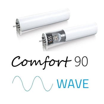 Karnisz elektryczny Comfort 90 Wave o zwiększonej wytrzymałości