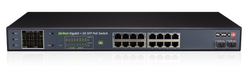 Switch PoE 16-portowy POES-16300GCL+2SFP